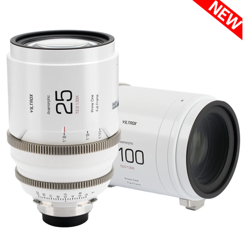Viltrox EPIC 25mm e 100mm T2.0 1.33X PL-mount Anamorphic Lenses kit