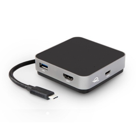 OWC USB-C Travel Dock, 5 porte: USB-C, USB-C 100W, USB 3.1, HDMI, SD reader