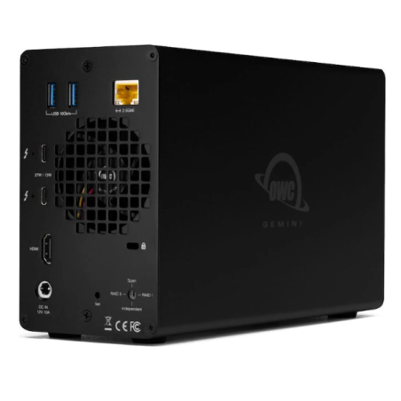 OWC 8.0TB SSD Gemini - Thunderbolt (USB-C) Dock e Dual-Drive RAID