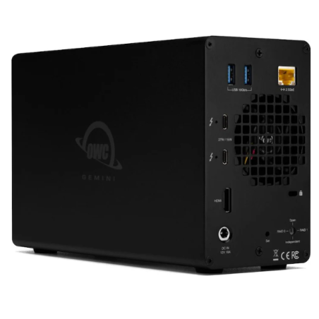 OWC 8.0TB SSD Gemini - Thunderbolt (USB-C) Dock e Dual-Drive RAID