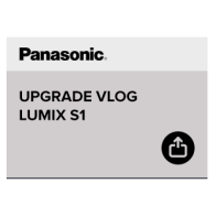 Aggiornamento VLOG per S1 Panasonic