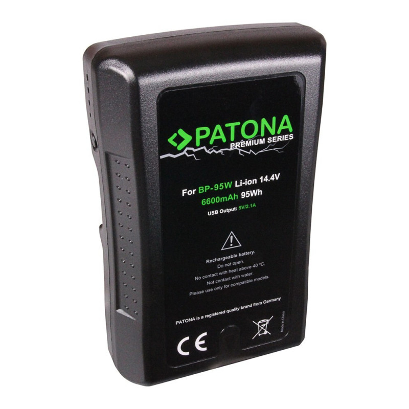 Batteria Patona Premium V-Mount 95W 14.4V 6.6A