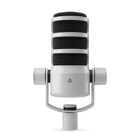 PODMICUSB Rode Microfono dinamico bianco ottimizzato per Podcasting