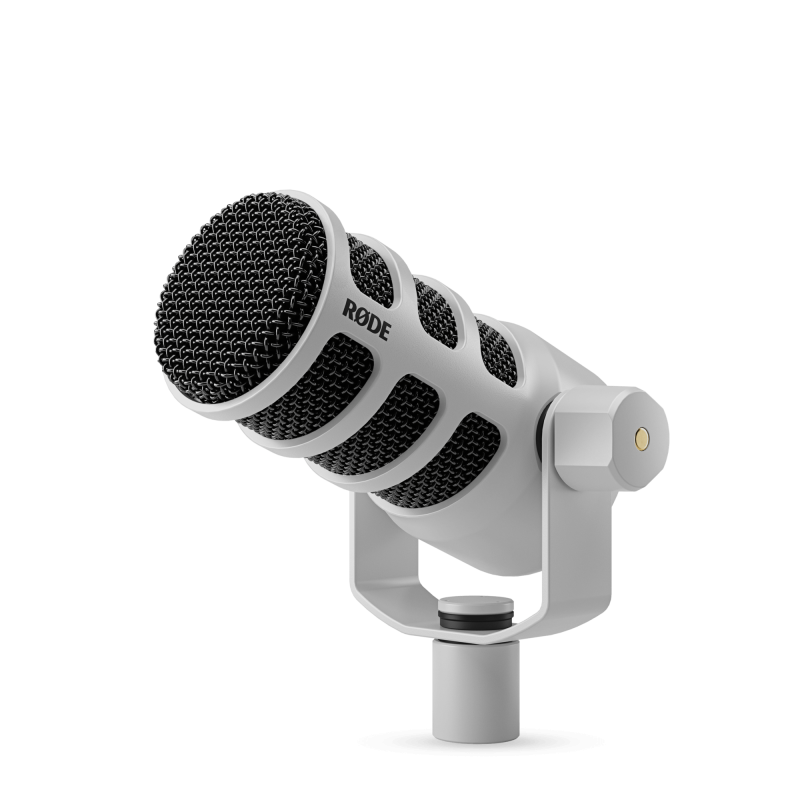 PODMICUSB Rode Microfono dinamico bianco ottimizzato per Podcasting