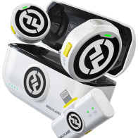 LARK M2 Hollyland microfono Wireless Lavalier con Lightning Plug (Duo,Ivory Whit