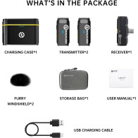 LARK C1 Hollyland DUO per type C - nero