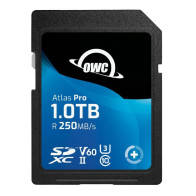OWC 1.0 TB Atlas Pro SDXC UHS-II V60 Media Card - R250 MB/s W130MB/s