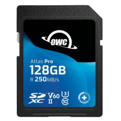 OWC 128GB Atlas Pro SDXC UHS-II V60 Media Card - R250 MB/s W130MB/s