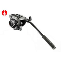 Testa video Manfrotto con base piatta, 1 leva fissa