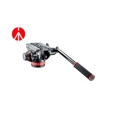 MVH502AH Testa video Manfrotto con base piatta, 1 leva fissa