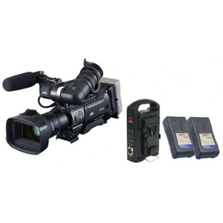 JVC GY-HM850E Camcorder 3 CMOS 1/3" 16:9 - QuickTime su schede SD HC + 2 batterie e caricabatterie