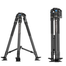 SIRUI SVS75 tripod in carbon fiber with SVH15 head. Stable, lightweight, and precise for professional video productions.