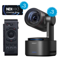 Kit OBSBOT Tail 2 (x3) con controller remoto e licenze NDI - Manco.it