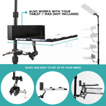 Teleprompter TP-iPresent, remote and transport case - Manco.it
