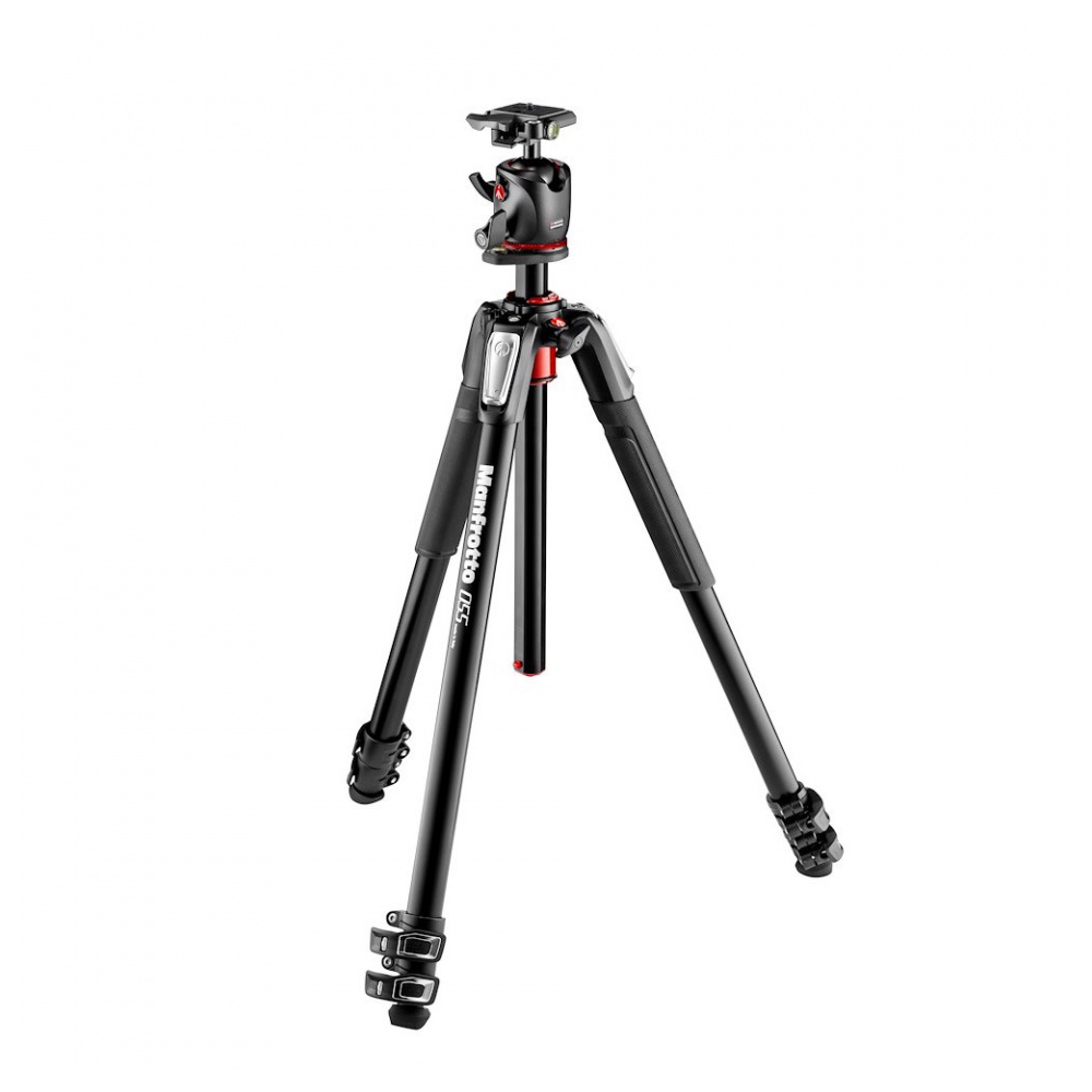 Kit 055 a 3 sezioni alluminio con testa a 3 vie Manfrotto - Manco.it
