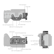 SmallRig HawkLock Quick Release Half Cage for Sony FX3 / FX30 - Manco.it
