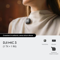 DJI Mic 3 (1 TX + 1 RX) - Manco.it