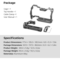 SmallRig 5197 cage kit per Canon R6 Mark II - Manco.it