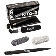 Rode NTG3 Microphone Kit with Boom Pole, Blimp Windscreen and DeadCat
