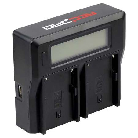 RP-DC50 HEDBOX Carica batteria LCD doppio 14.4V 