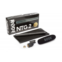 Kit microfonico Rode NTG2 con asta telescopica, Blimp antivento e DeadCat