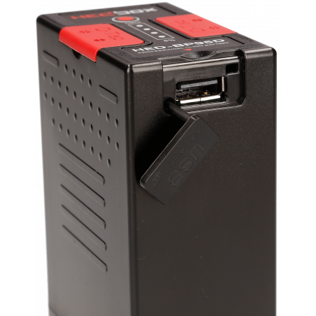 HED-BP95D HedBox batteria al litio 14,4V 6700mAh USB - Dtap per Sony BPU