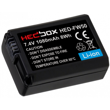 HED-FW50 HEDBOX Batteria al litio 8Wh per Sony Alpha