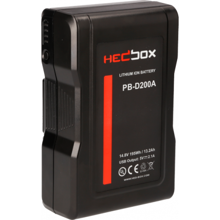 PB-D200A HEDBOX High power battery pack al litio 13A Gold-Mount
