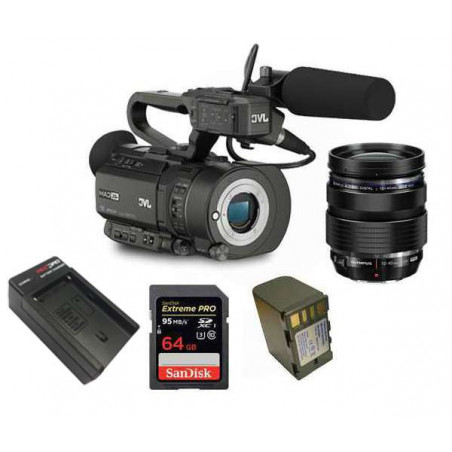 KIT1GYLS300 JVC Kit Camcorder 4K Ready CMOS super35 -Ultra HD 24/30p 150Mbps + accessori