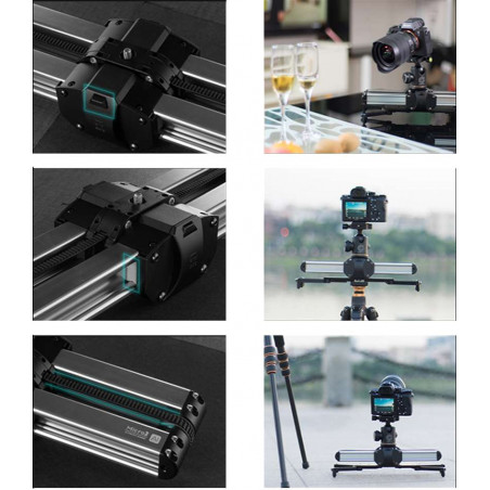 MICRO 2 Digitalfoto doppio slider da 35 a 54cm - massima portata 8Kg per camcorder, DSLR