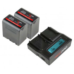 RP-DC50JC70 HEDBOX kit batteria al litio RP-JC70 + RP-DC50 caricabatteria doppio con display