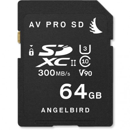 AVP064SD SD CARD UHS II V90 64GB Angelbird Memory Card UHS II V90 da 64 GB