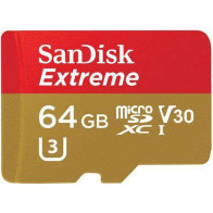 Micro SD Extreme 64GB XC Sandisk per Action Camera e Droni