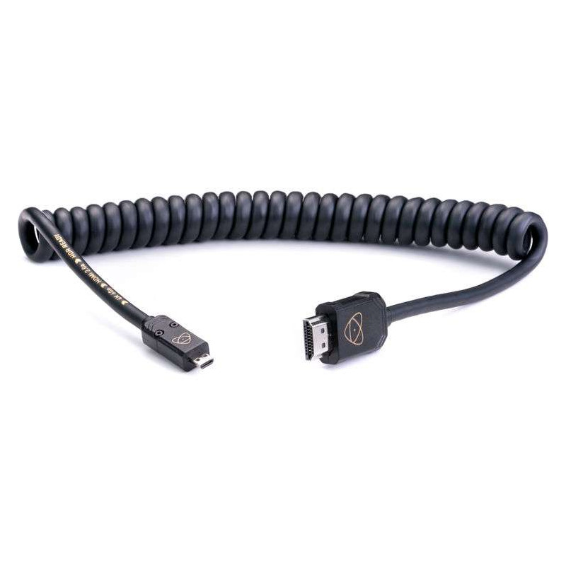 ATOM4K60C2ATOMOS Connettore a spirale da Micro a Full HDMI da 40 cm