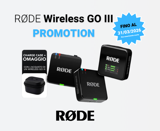 Wireless GO III + Wireless GO III Charge Case in omaggio