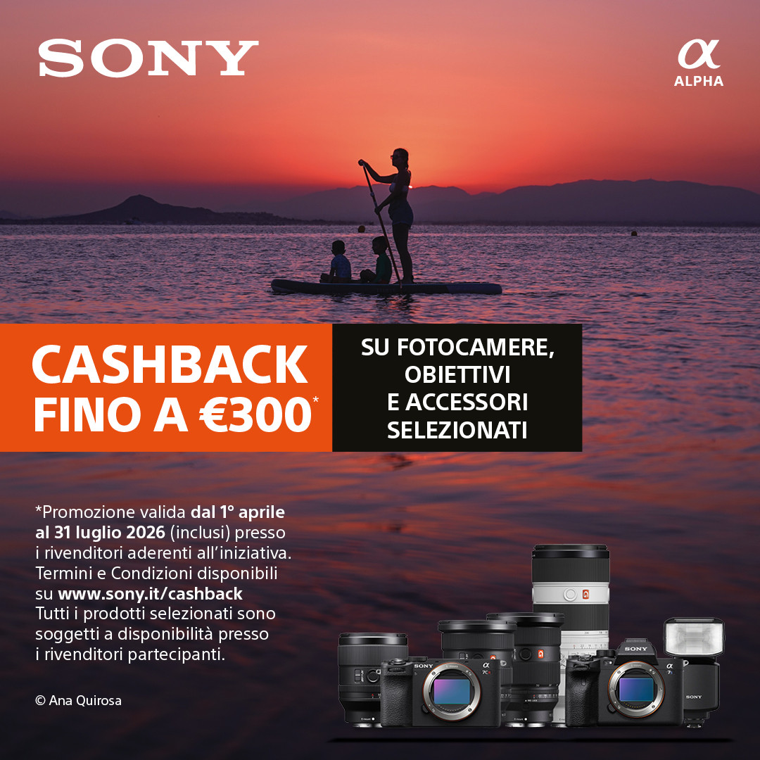 SONY Cashback Summer edition 2026 - fino al 31/07/2026 