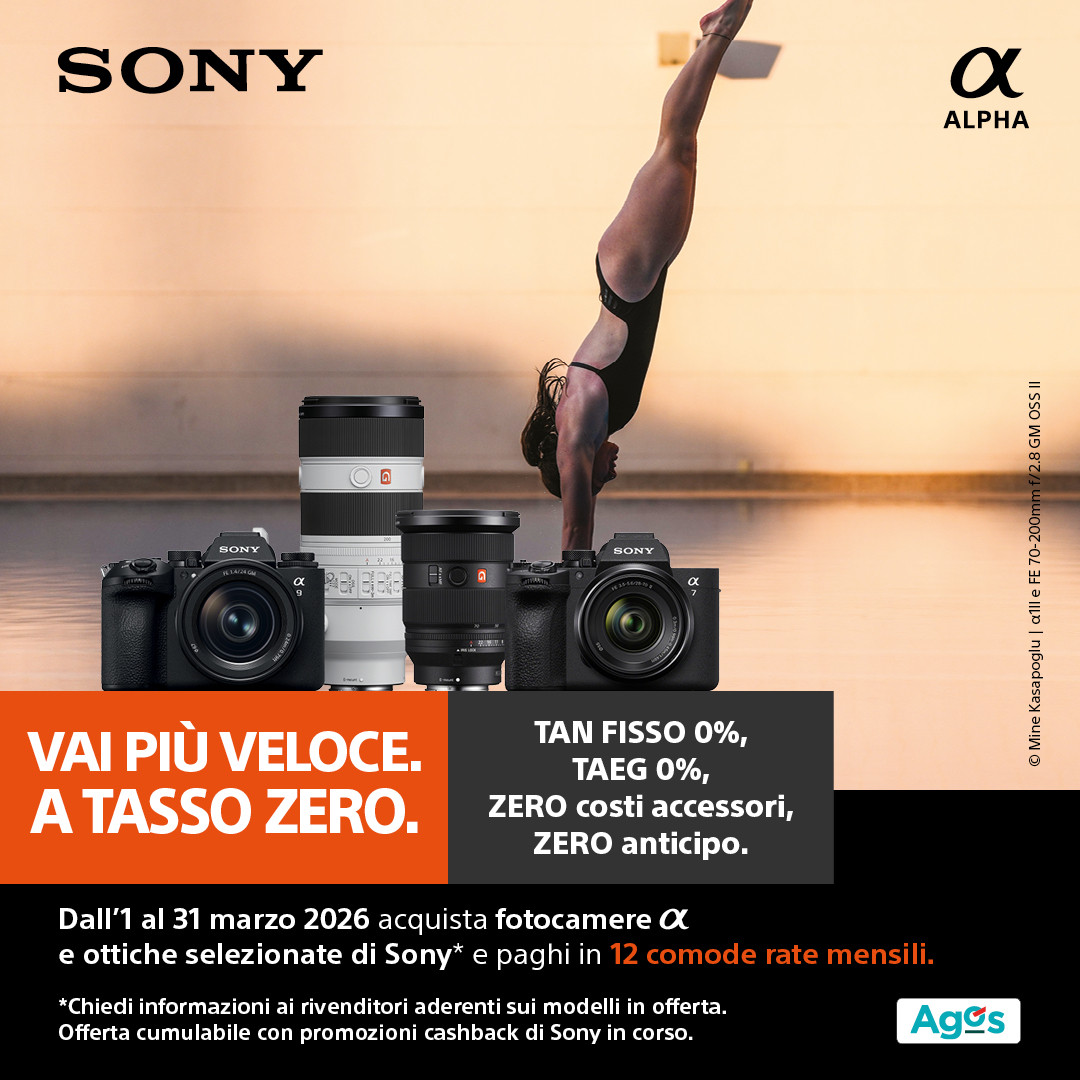 SONY TASSO ZERO - fino al 31/03/2026
