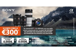 Promozione SONY α7R V in acquisto combinato con un’ottica